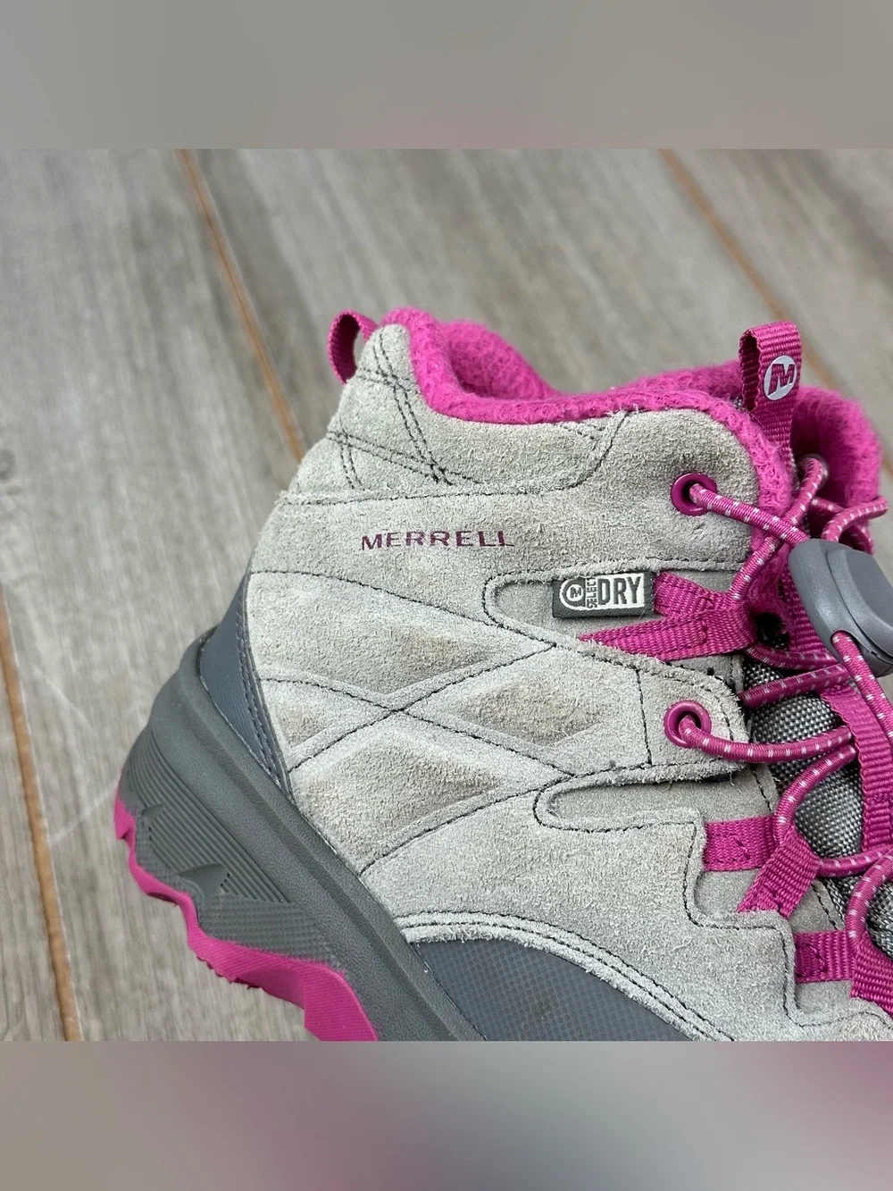 Merrell Kids Gray and Pink Rain & Hiking Boots